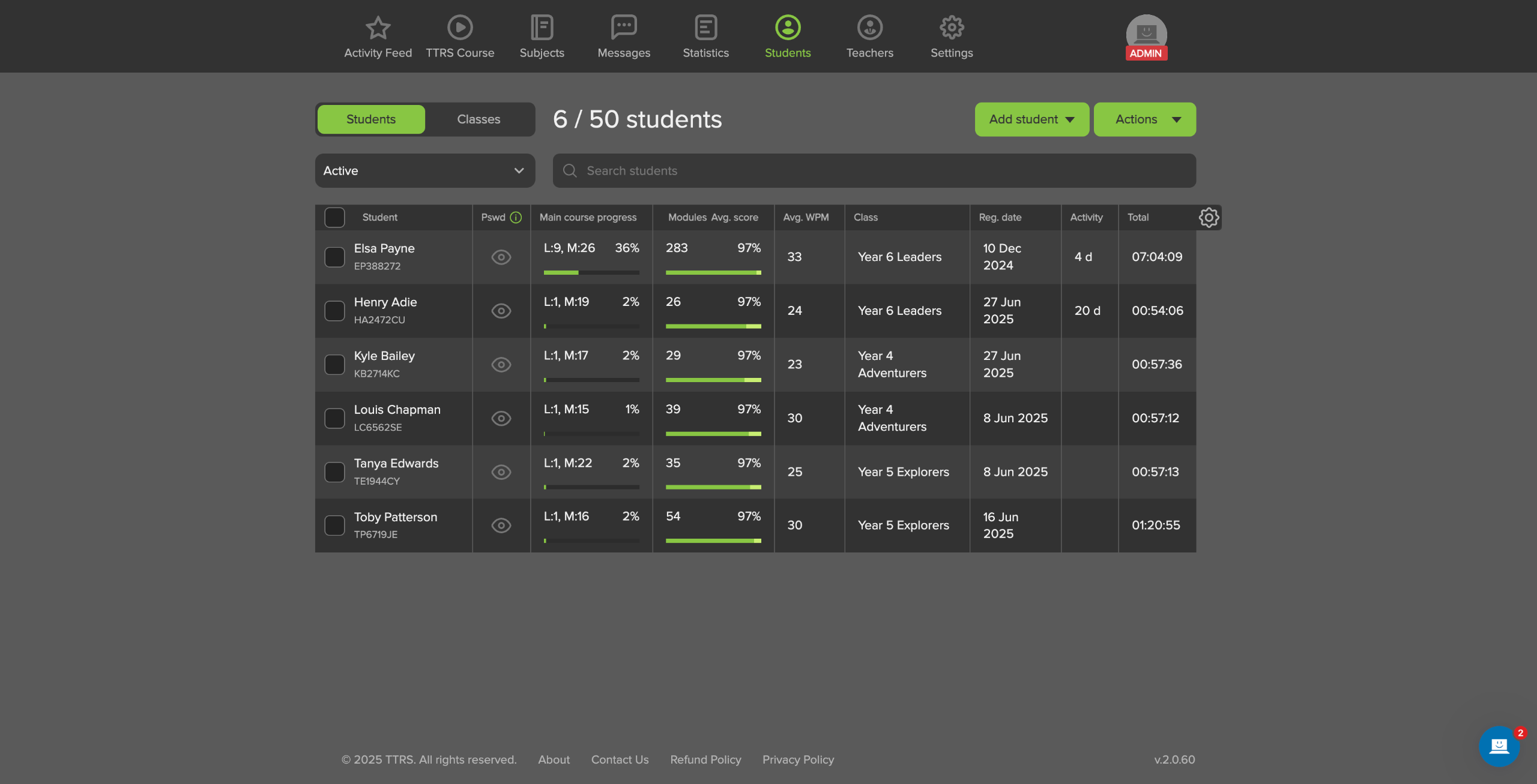 Student R Digital Report Education